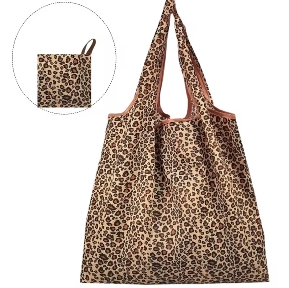 Handbags - Leopard Print Tote Shopper Bag